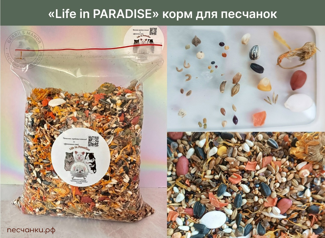 Корм Life in PARADISE и его состав